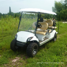 6 passenger electric powered sightseeing bus /golf cart with two back towards seater